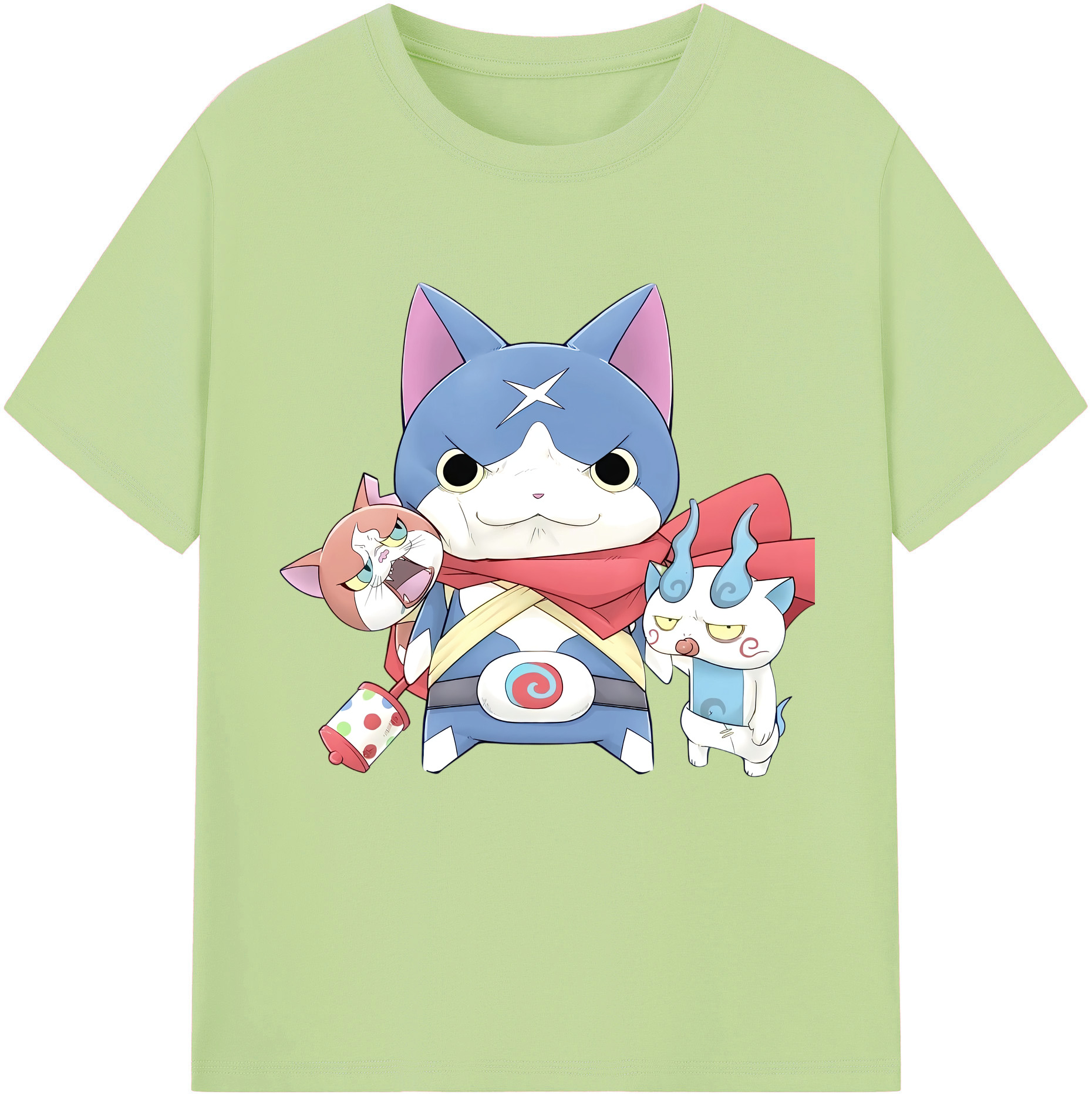 （画像用） 妖怪ウォッチ Yo-kai Watch 綿100％半袖Tシャツ（フロントプリント）